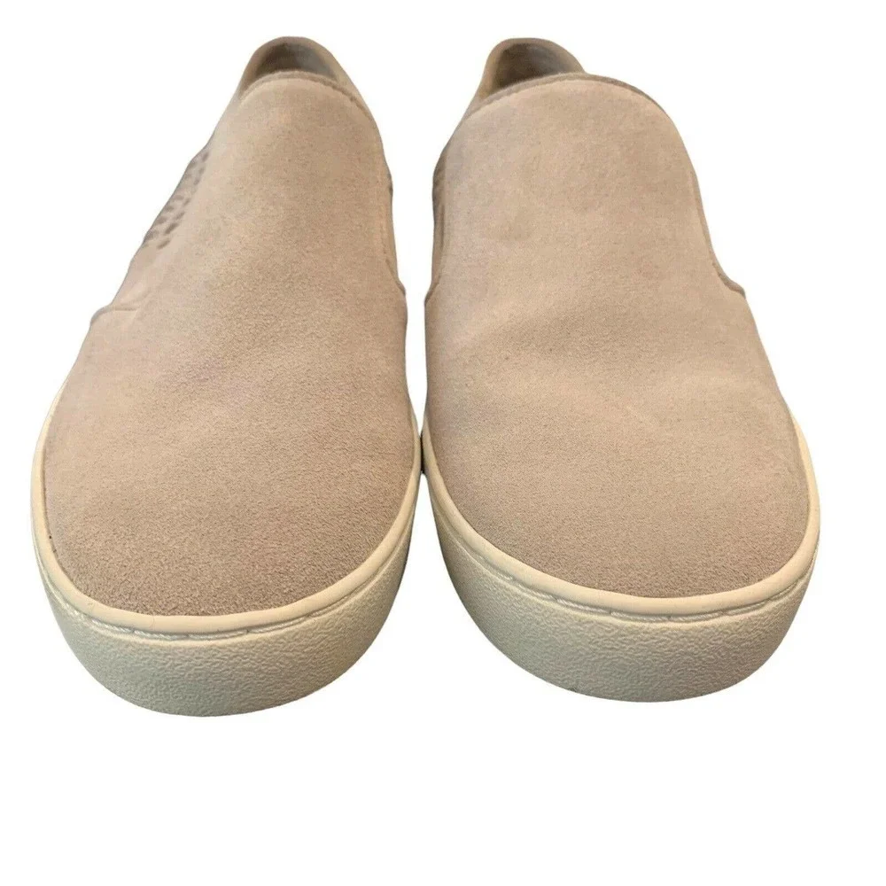 Michael Kors Gray Suede Slip On Shoes Casual Loafers Braided Womens Size 7M EUC - Picture 2 of 9